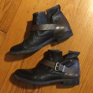 BCBGeneration Black and Brown Booties